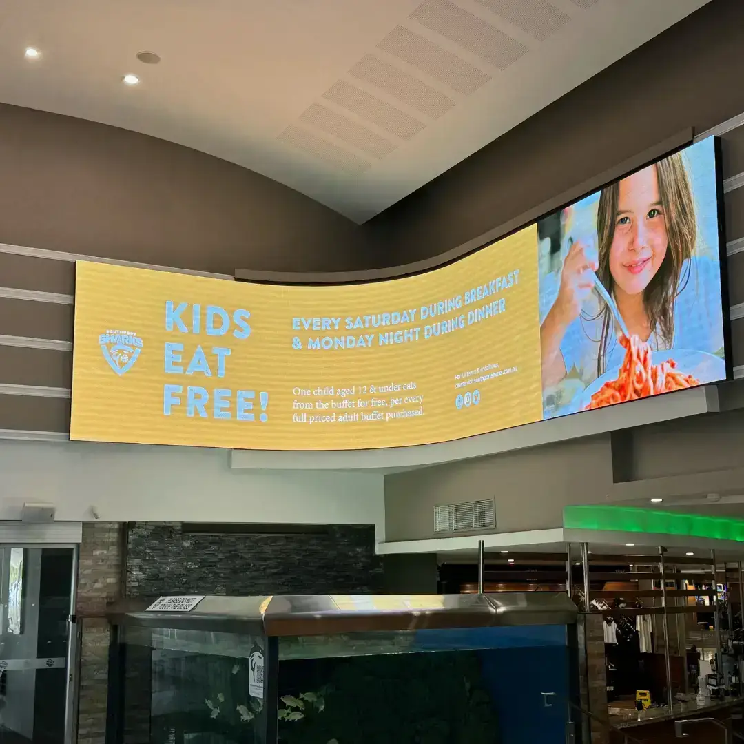 Bespoke LED design at Southport Sharks