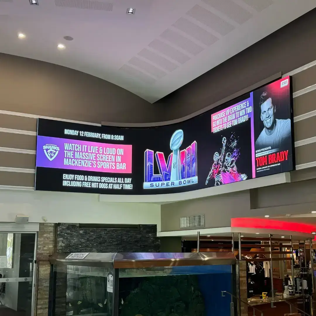 Bespoke LED finish detail at Southport Sharks