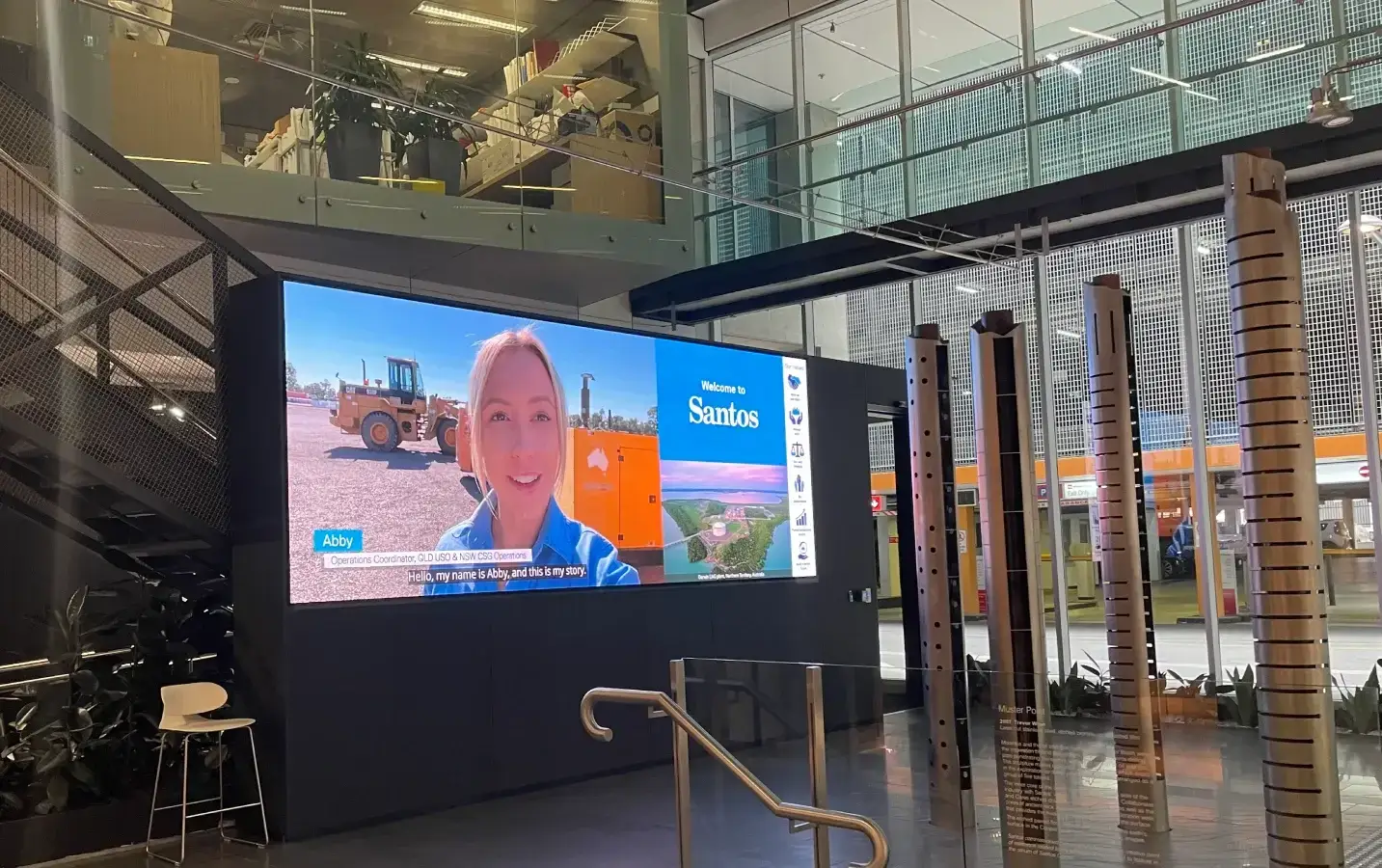 Aurora LED videowall signage installation