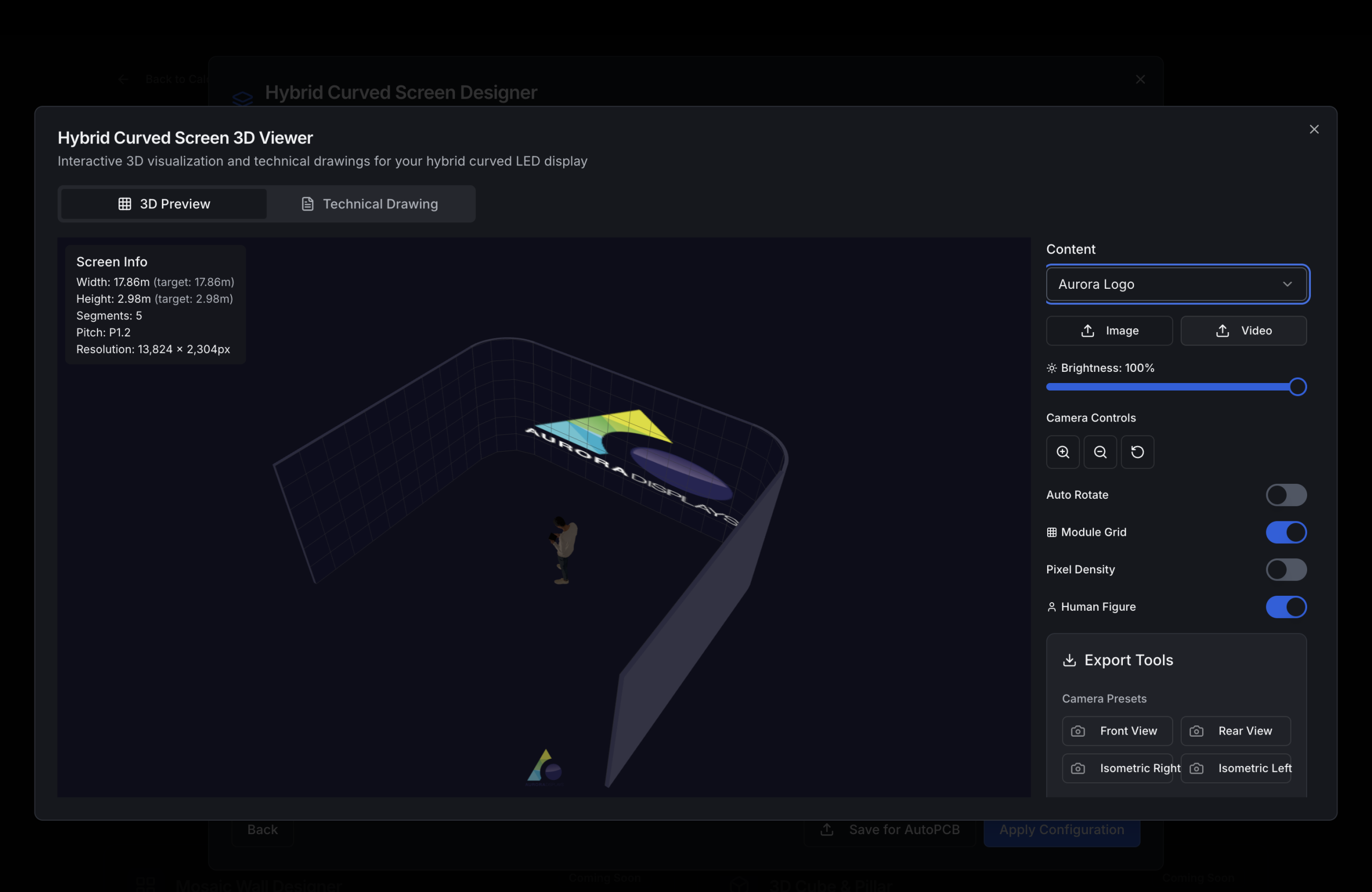 Multi-screen project mode with quotes and BOM export