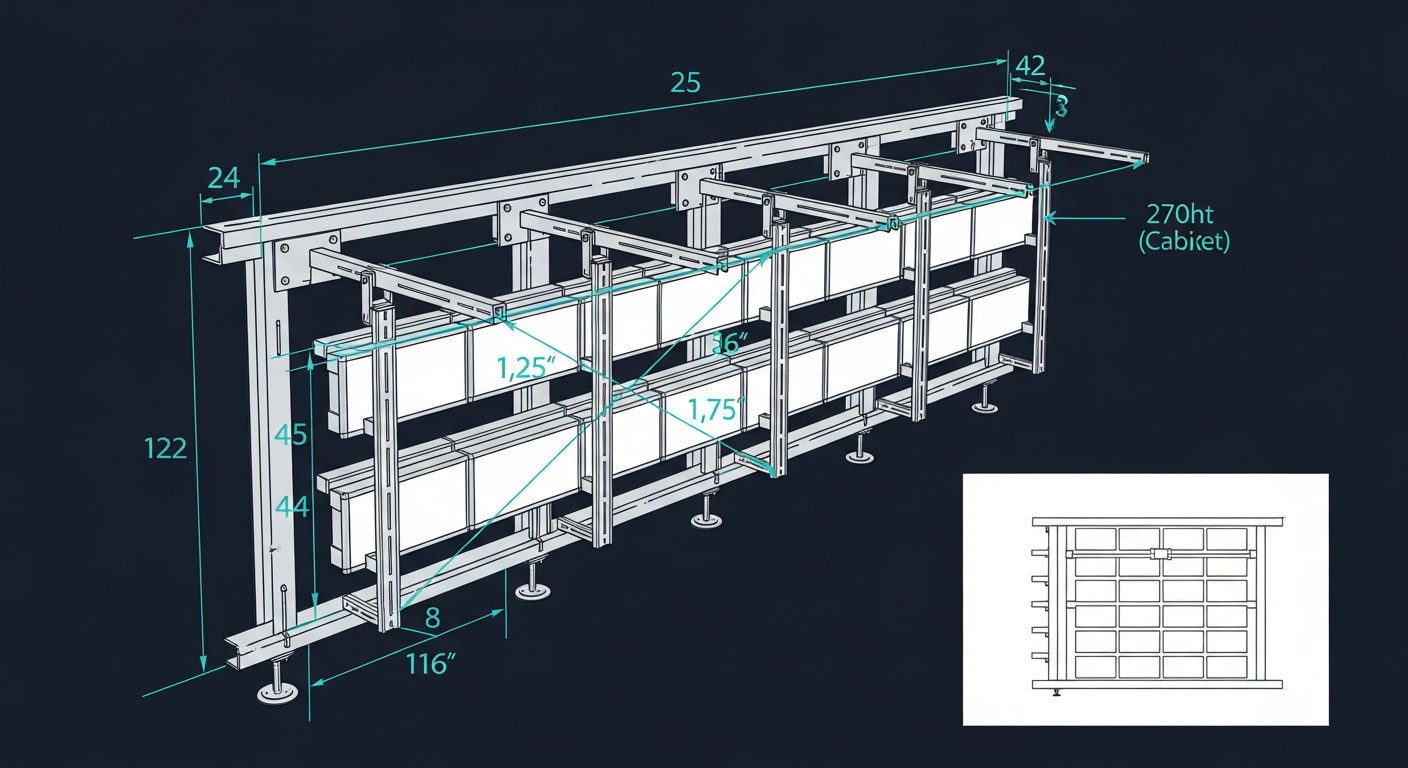 Mounting and structural considerations for LED displays: weight, wind and walls
