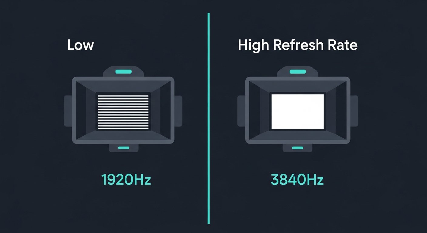 LED refresh rate for broadcast: why 1,920 Hz isn't always enough